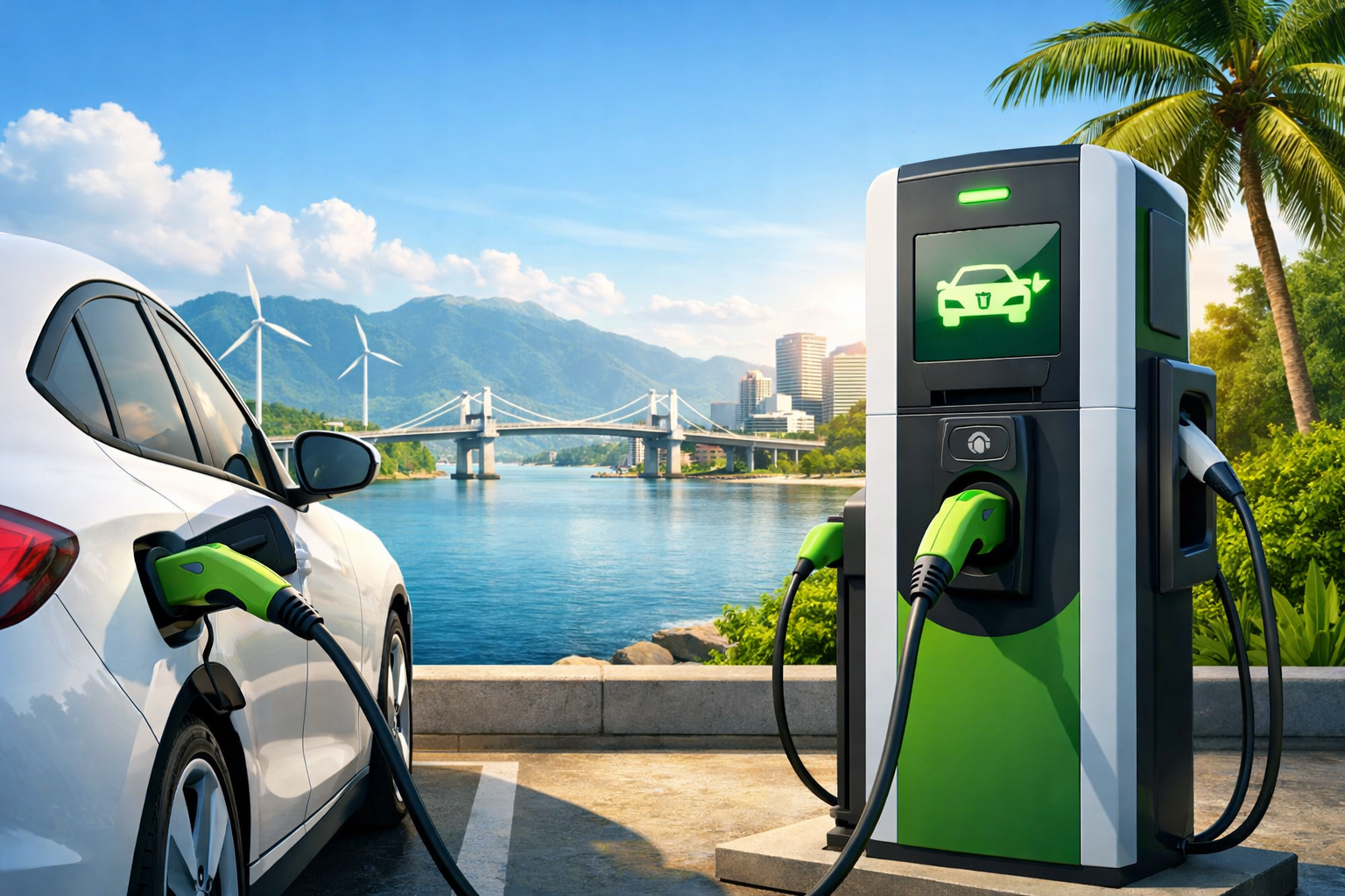 Top Line Business Development Corp Partners with V-Green to Bring Electric Vehicle Charging Stations to Visayas