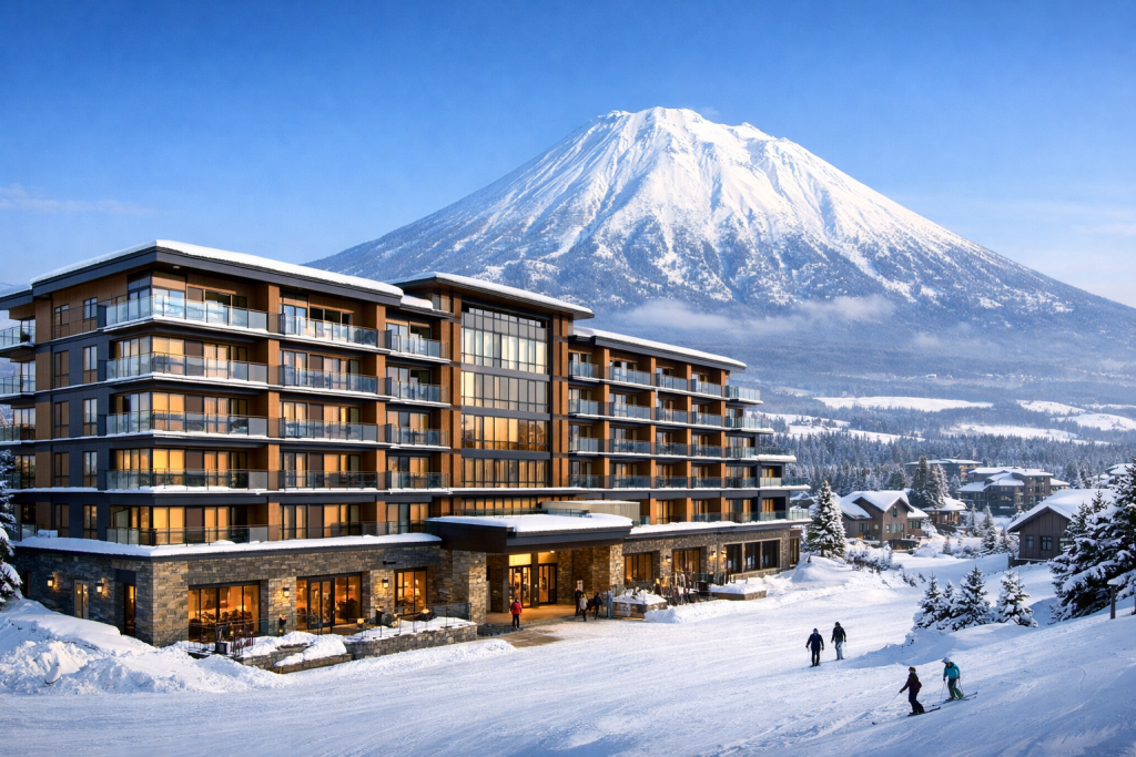 DoubleDragon's Hotel101-Niseko in Japan Completes Building Facade, Set to Open December 2026